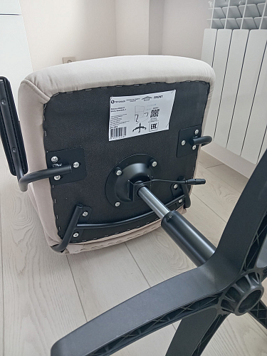 Компьютерное кресло Benefit/Бенефит флок серый 29 фото покупателя 11