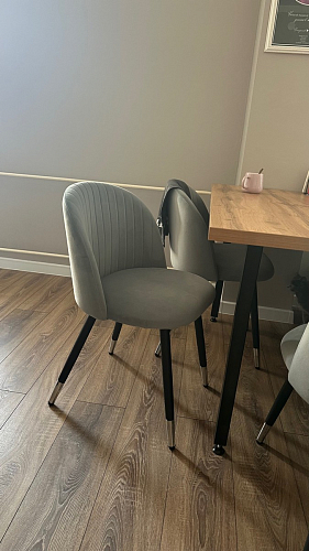 Стул на металлокаркасе Gabi 1 beige / black фото покупателя 162