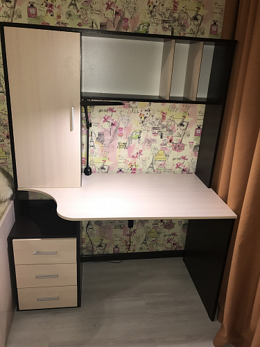 Письменный стол КСТ-16 левый венге / беленый дуб фото покупателя 145