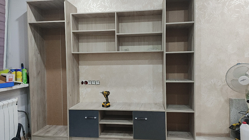 Готовая гостиная Бертелена дуб крафт серый / серый графит фото покупателя 106