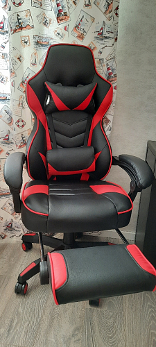 Компьютерное кресло Atmos черное / красное фото покупателя 2