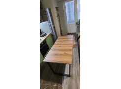 Стол Лота Лофт 120 25 мм дуб делано темный / черный матовый фото покупателя 348