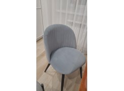 Стул на металлокаркасе Gabi 1 gray / black фото покупателя 839