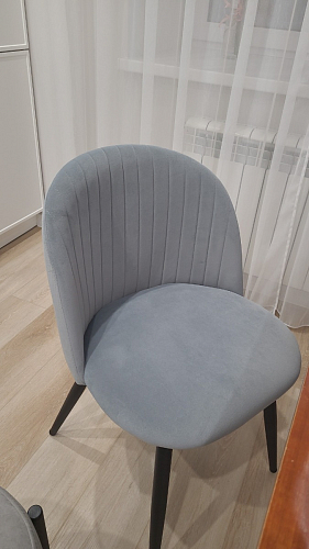 Стул на металлокаркасе Gabi 1 light purple / black фото покупателя 839