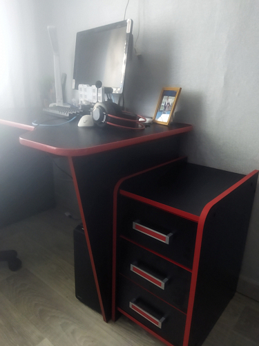 Тумба Ханна черная / красная - Уцененный экземпляр фото покупателя 48