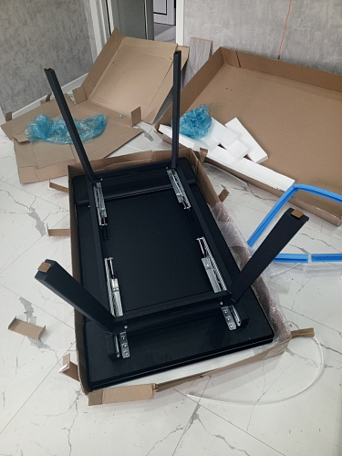 Керамический стол Норман 120(180)х80 shakespeare black / черный фото покупателя 28