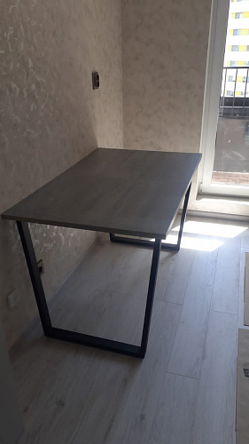 Стол Лота Лофт 120 25 мм сабия / белый матовый фото покупателя 473