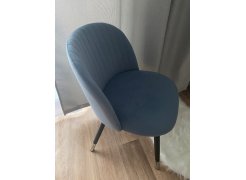 Стул на металлокаркасе Gabi 1 бежевый / черный с серебряными наконечниками фото покупателя 233