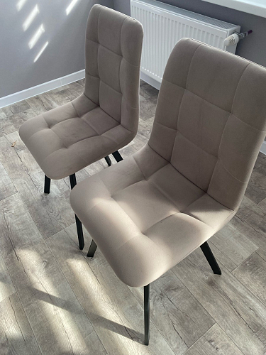 Стул на металлокаркасе Чилли черный / зеленый фото покупателя 1436