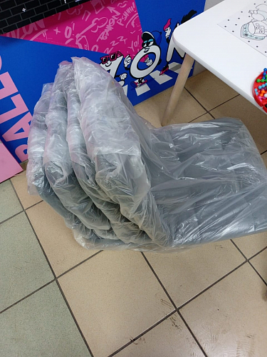 Стул на металлокаркасе Чилли К светло-серый велюр / черный каркас фото покупателя 508