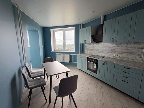 Обеденная группа Эделин темно-серый / бетон / черный матовый фото покупателя 6