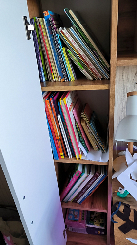 Письменный стол Лайт 03.243 дуб золотой (craft) / белый премиум фото покупателя 247