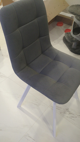 Стул на металлокаркасе Чилли черный / зеленый фото покупателя 1148