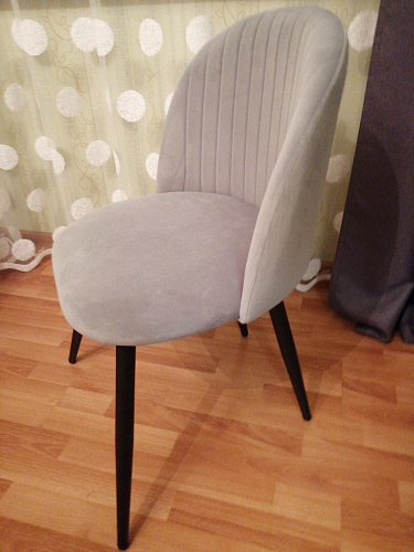 Стул на металлокаркасе Gabi gray / black фото покупателя 836