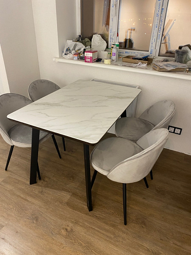 Стул на металлокаркасе Dodo blue фото покупателя 102