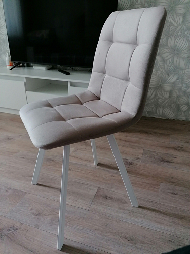 Стул на металлокаркасе Чилли К черный / зеленый фото покупателя 395