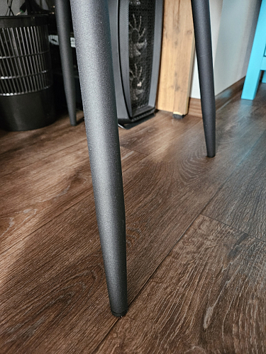 Стул на металлокаркасе Баодин К крутящийся фиолетовый teddy 944 / черный фото покупателя 6