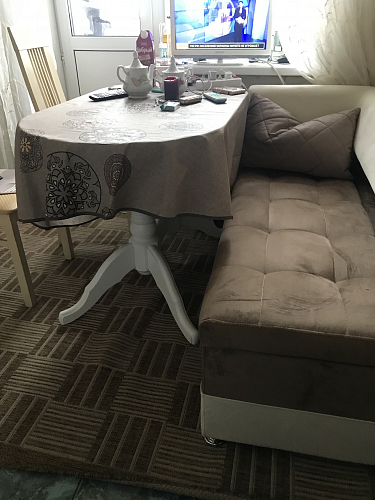 Деревянный стол Адней белый / рисунок фото покупателя 2