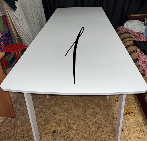 Стол обеденный раздвижной СтК7 дуб молочный фото покупателя 48