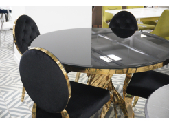 Стол Twist gold / black из шоурума 2