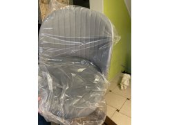 Стул на металлокаркасе Gabi 1 бежевый / черный с серебряными наконечниками фото покупателя 917