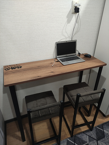 Барная стойка Дилан Лофт 120х60х90 бетон фото покупателя 15