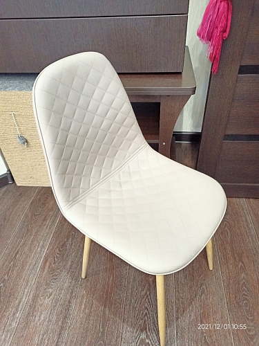 Стул на металлокаркасе Capri голубой фото покупателя 70