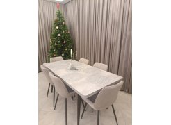 Стул на металлокаркасе Седа К крутящийся светло-серый  / белый фото покупателя 241