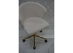 Компьютерное кресло Lika white teddy / black из шоурума 1