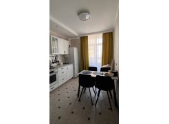 Деревянный стол Барон О 180 х 90 белая пленка шагрень / черный фото покупателя 81