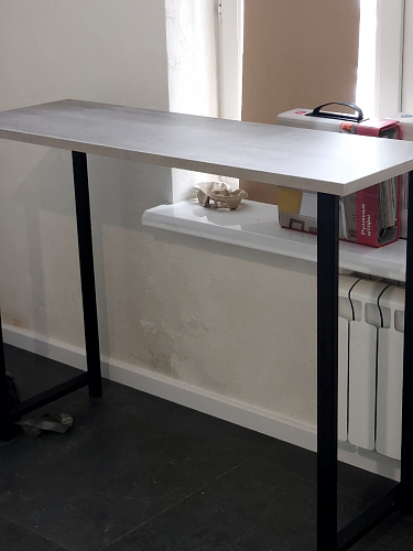 Барная стойка Дилан Лофт 120х50х90 бетон фото покупателя 55