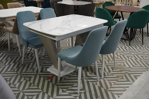 Стул на металлокаркасе Kora black / gray из шоурума 3