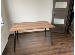 Стол Тринити Лофт 120 32 мм бетон / черный матовый фото покупателя 80