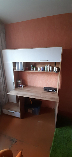 Письменный стол Лайт 03.243 дуб золотой (craft) / белый премиум фото покупателя 274