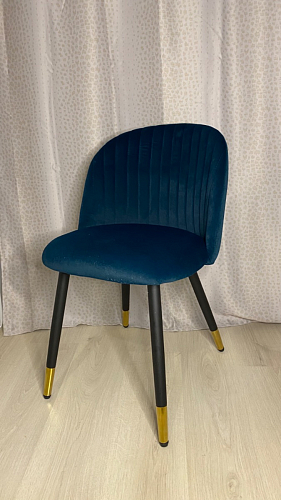 Стул на металлокаркасе Gabi 1 dark gray / black фото покупателя 885