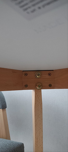 Стол обеденный Вosco/Боско D90 белый / натуральный фото покупателя 15