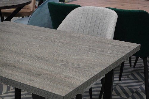 Стол Эльпатия 130 дуб велингтон / черный матовый из шоурума 5