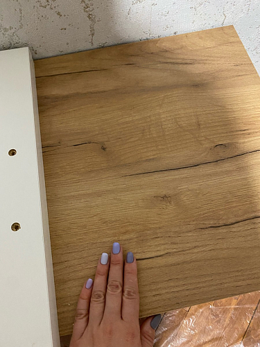 ТВ-тумба Эго Т-3 на ножках бетон светлый / белый глянец фото покупателя 19