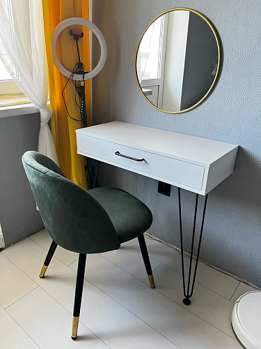 Стул на металлокаркасе Gabi 1 light purple / black фото покупателя 11