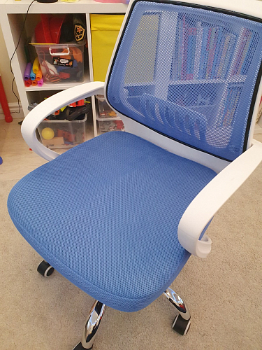 Компьютерное кресло Ergoplus blue / gray / white фото покупателя 30