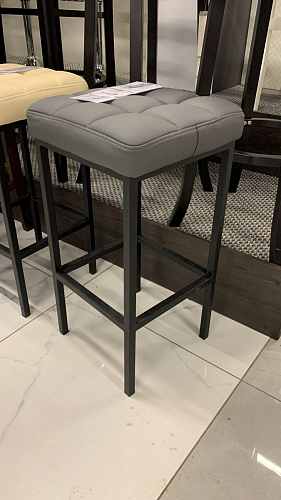 Барный стул Лофт микровелюр катания блэк / черный матовый фото покупателя 85