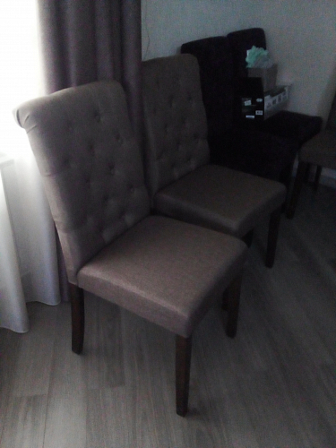 Деревянный стул Amelia 01 grey / dark walnut фото покупателя 1