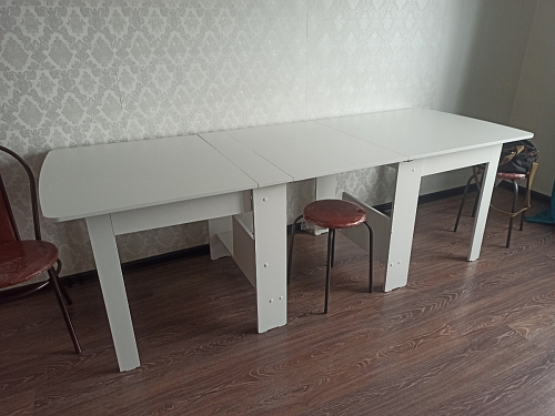 Стол обеденный раздвижной СтК7 дуб молочный фото покупателя 192