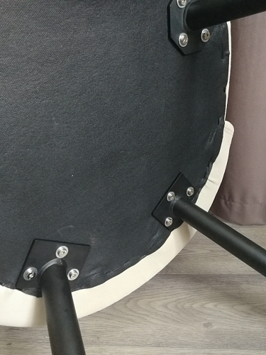 Стул на металлокаркасе Gabi 1 line light blue / black фото покупателя 235