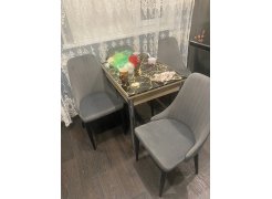 Стул на металлокаркасе Kora green / black фото покупателя 399