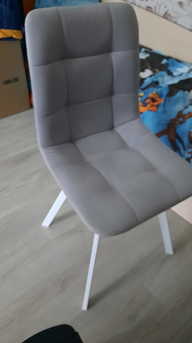 Стул на металлокаркасе Чилли бежевый / белый каркас фото покупателя 811