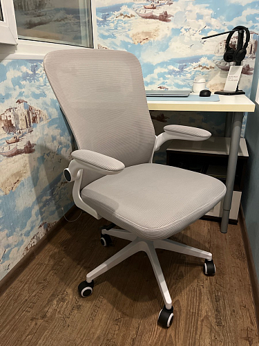 Компьютерное кресло Konfi gray / blue / white фото покупателя 48