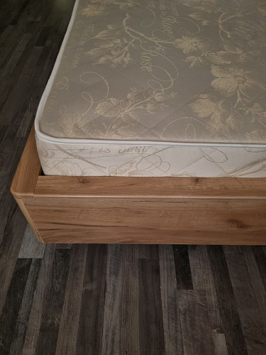 Двуспальная кровать Клауд 160х200 парящая дуб крафт золотой / антрацит фото покупателя 293