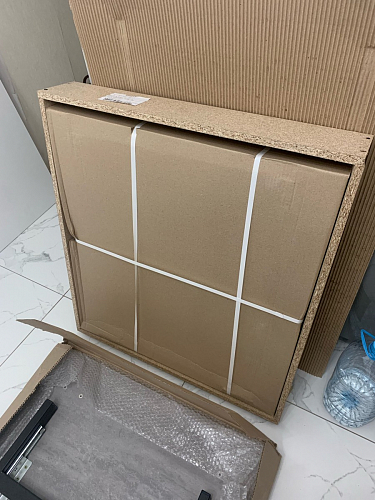 Деревянный стол Лота Лофт 120х75 белый матовый / дуб крафт золотой фото покупателя 882