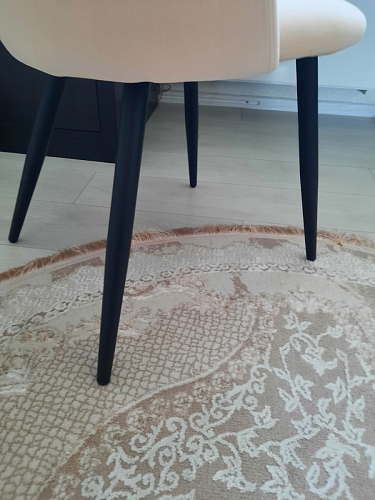 Стул на металлокаркасе Gabi 1 light purple / black / gold фото покупателя 313